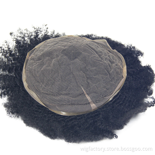 wholesale hair replacement men toupee human hair,full swiss lace men toupee thin skin,black men toupee human hair